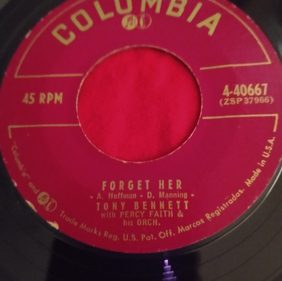 3 Tony Bennett 45" Records - Picture 8 of 11